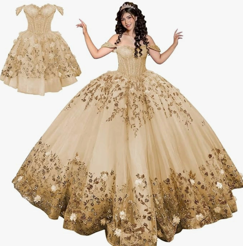 Victoria Dorada Corset Combo Dress