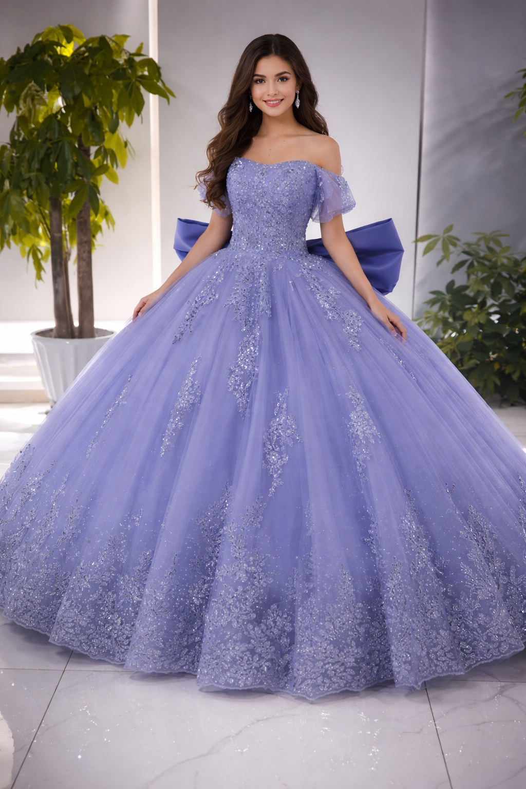 Isabela Lace Bow Dress