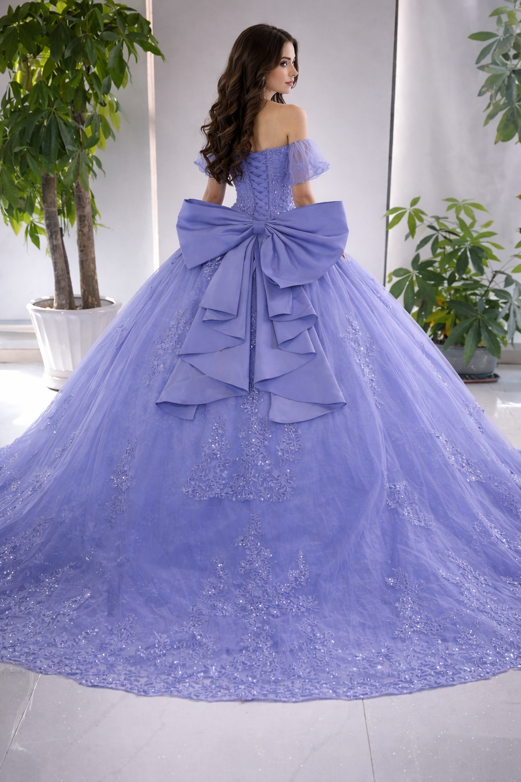 Isabela Lace Bow Dress
