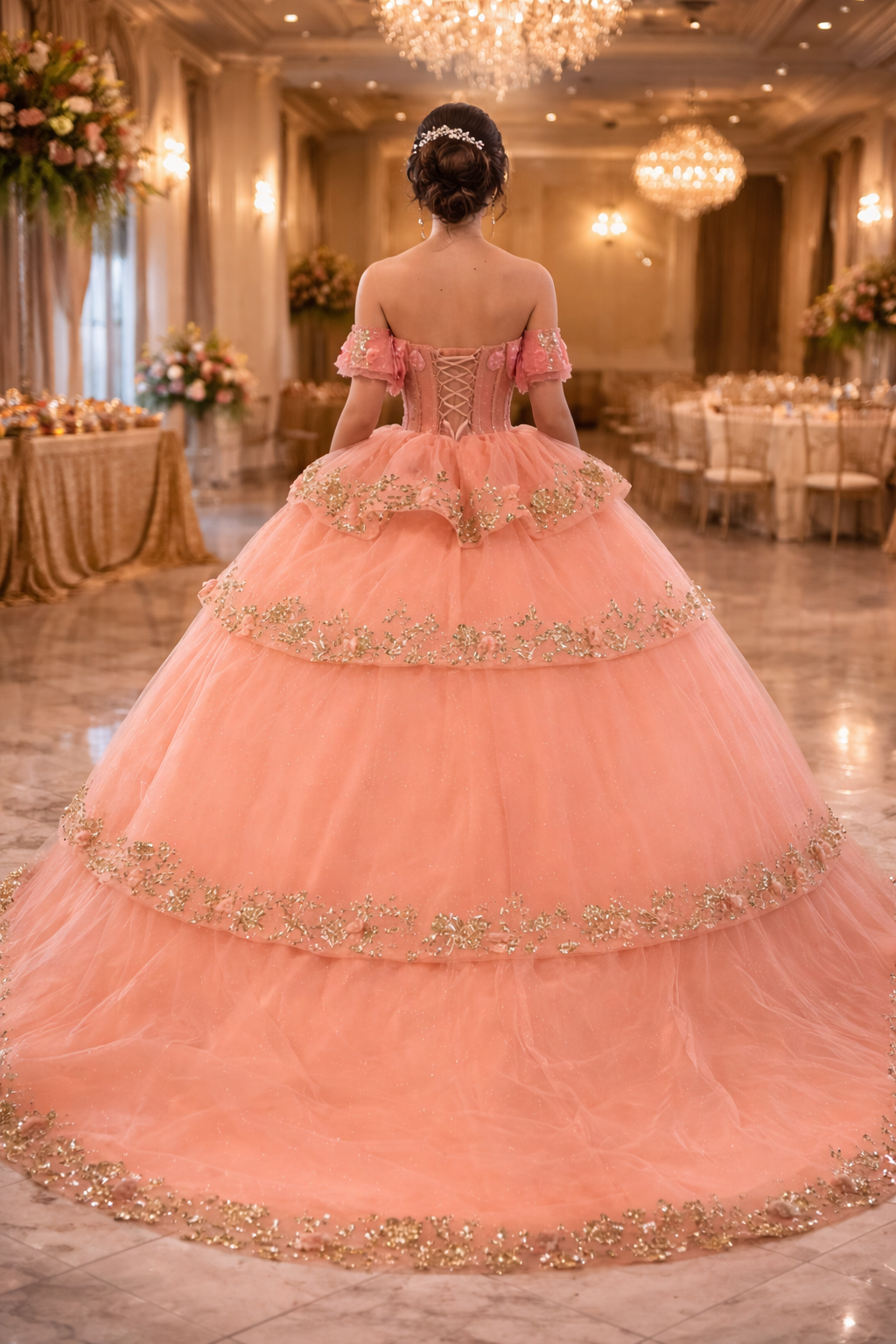 Victoria Dorada Corset Combo Dress