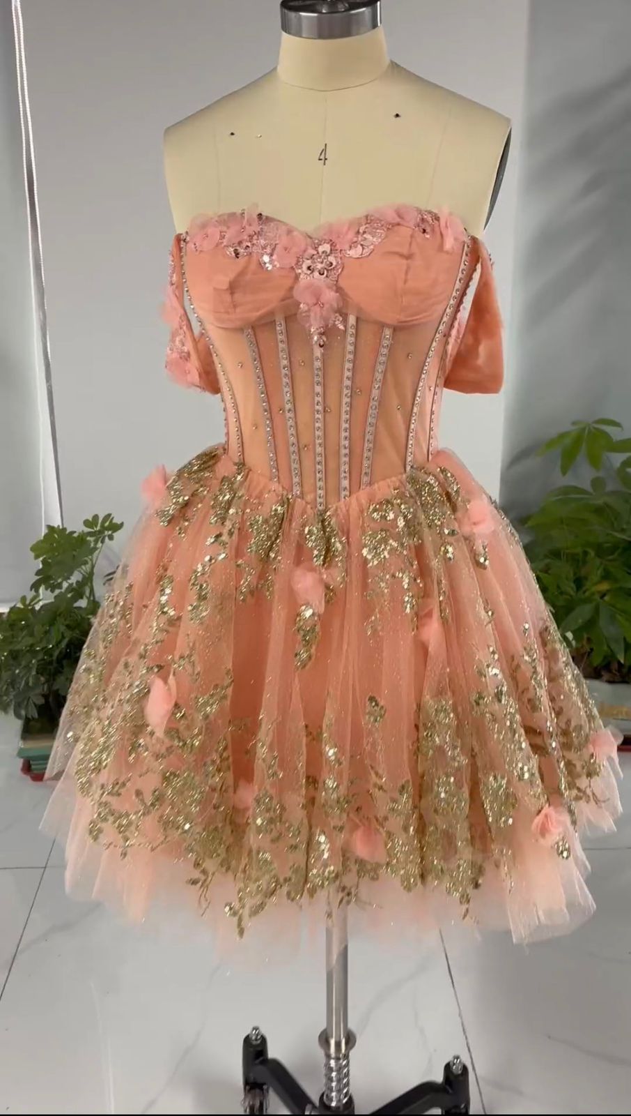 Victoria Dorada Corset Combo Dress