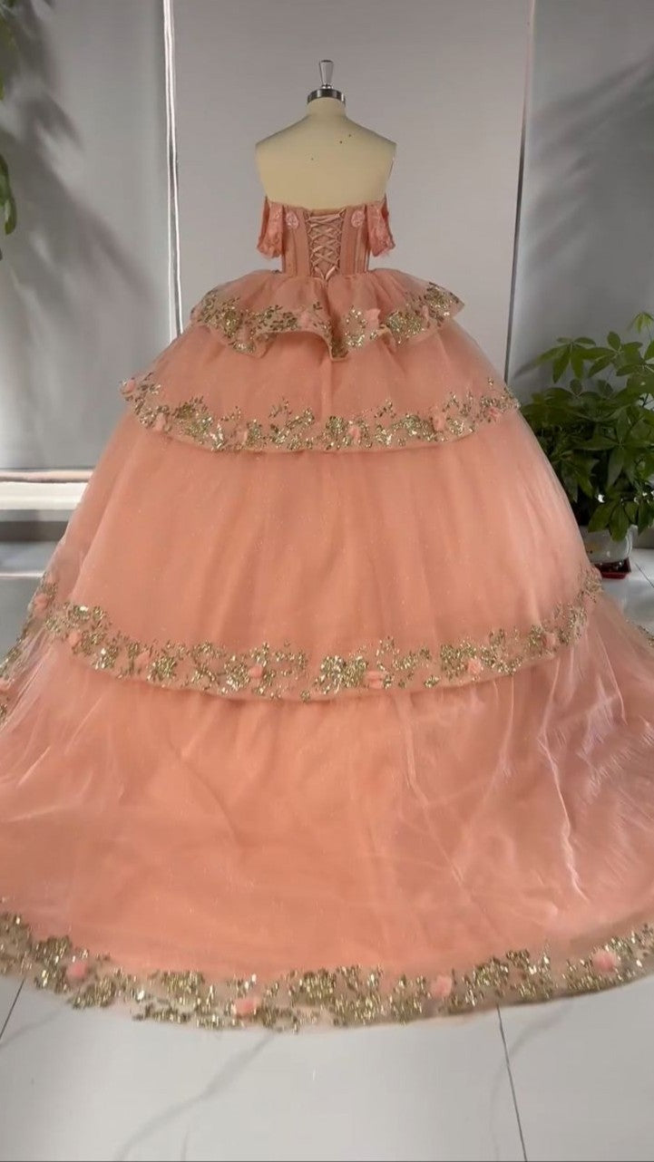 Victoria Dorada Corset Combo Dress